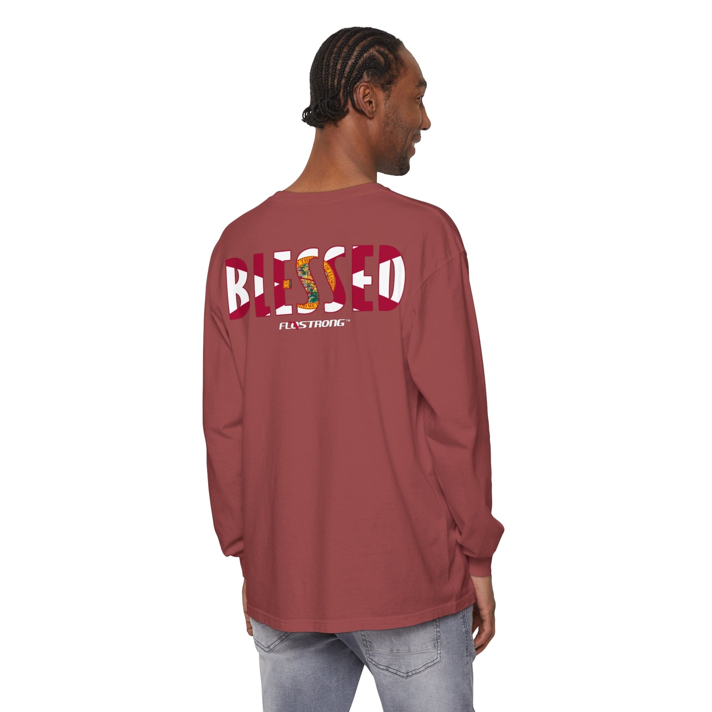 Blessed Florida Flag Long Sleeve Tee